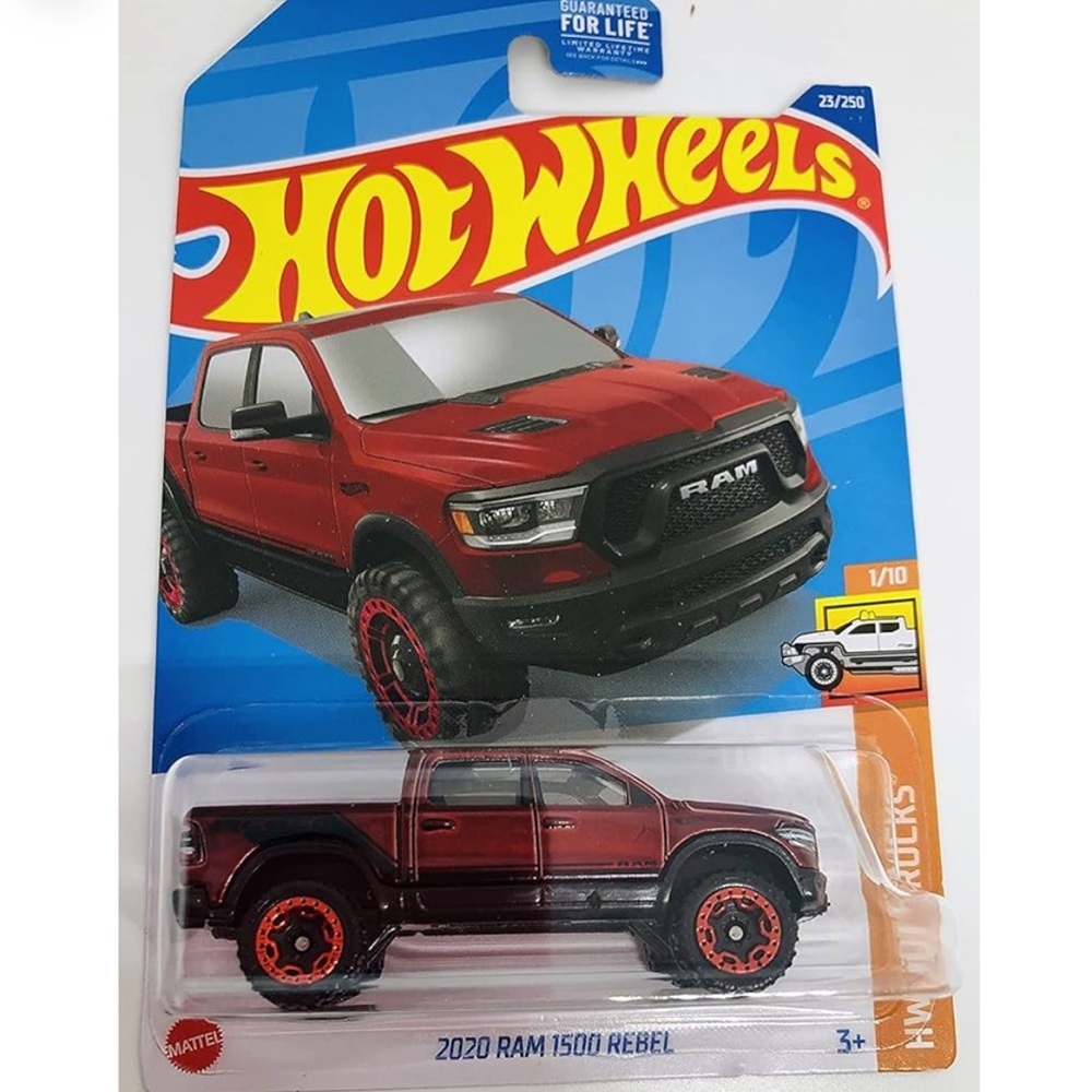 Hot Wheels 2022 - 2020 RAM 1500 Rebel - RED - HW Hot Trucks 1/10